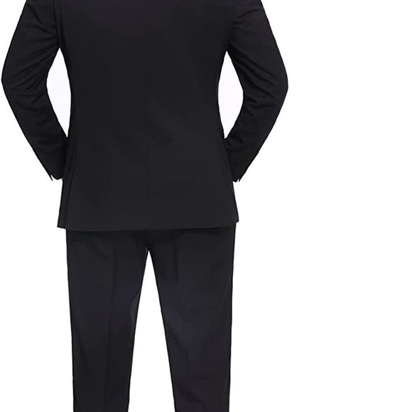 Pierre Laurant 2-Piece Suit black 46Sx41W‎ nwt - Picture 2 of 7